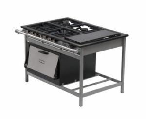 Fogo 4 B Misto Inox Estampado