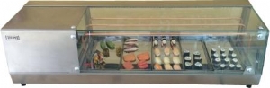 Vitrine Refrig p/ Sushi Vidro Reto 1,68m